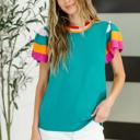  Perfect Playlist Color Block Sleeve Top