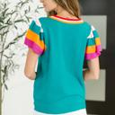  Perfect Playlist Color Block Sleeve Top