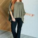  Perfectly Poised Hooded Poncho in Olive 