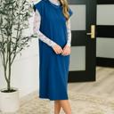  Sweet Like That Casual Dress in Light Navy