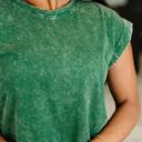 Small Top That Mineral Wash Tee in Dark Green