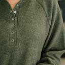 S-M Urban Flux Scooped Hi-Low Long Pullover in Olive