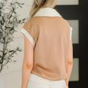  Whispered Urgently Color Block Half Zip Top