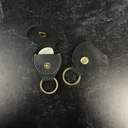  Custom Guitar Pick Set; Bone Pick on a Leather Keychain Pouch with Additional Custom Pick in Pouch