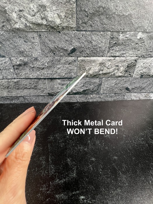 Metal Polaroid Wallet Card with Custom Message | Cute Gift for Him