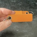  Song Code Engraved Leather Keychain