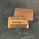  Mountain or Barbed Wire Engraved Wood Beard Comb