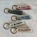  Personalized Leather Keychain in Four Color Options