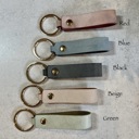  Personalized Leather Keychain in Four Color Options