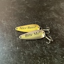  Fishing Lure Gift Set; Nice Bass and Bite Me Lures in Silver Slide-top Tin