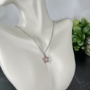 Delicate Pink Flower Geometric Necklace Collection - 6 Unique Styles