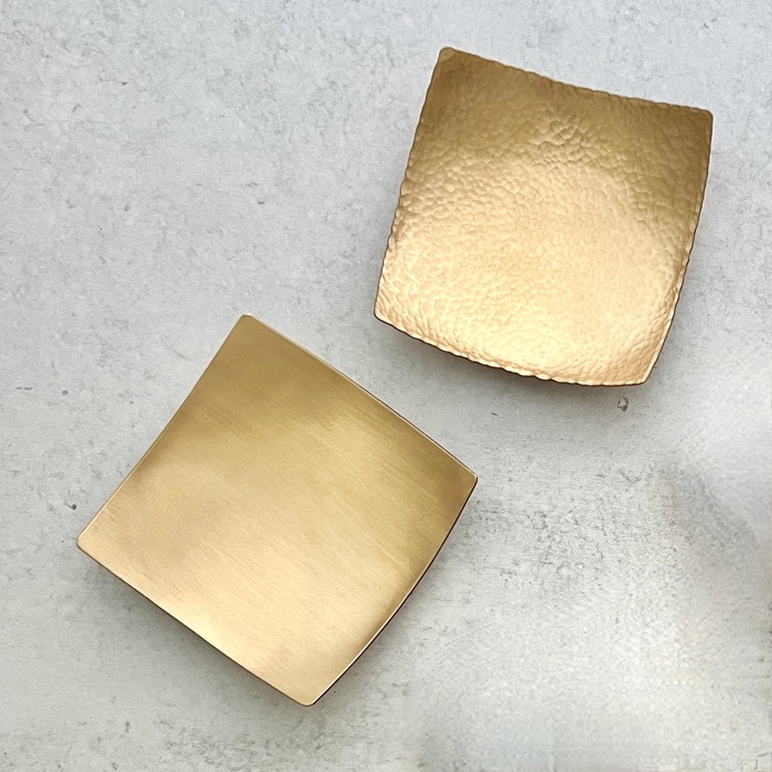 Handmade Modern Copper Jewelry and Ring Dish; Two Finish Options