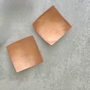 Copper Handmade Modern Copper Jewelry and Ring Dish; Two Finish Options