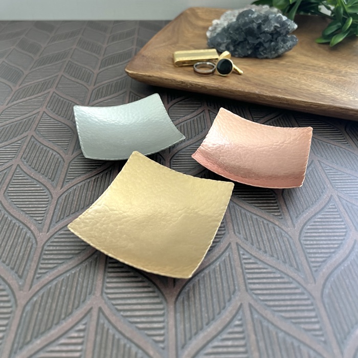 Handmade Modern Copper Jewelry and Ring Dish | Two Finish Options | Gift for Him or Her