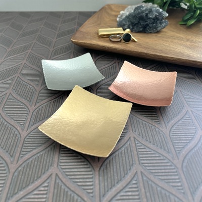 Handmade Modern Copper Jewelry and Ring Dish | Two Finish Options | Gift for Him or Her