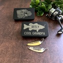  Christmas Gift Set for Grandpa From Grandkids, Reel Cool Grandpa and Gone Fishin' Engraved Lures