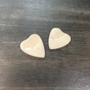  Custom Engraved Heart-Shaped Bone Guitar Pick with Keychain or Wood Box