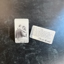  Love You Most Engraved Photo Metal Wallet Insert | 8 Color Options | Keepsake Gift for Him