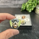  Two Personalized Photo and Text Guitar Picks in a  Magnetic Wood Box | Custom Keepsake Gift for Music Lovers