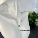 Trio of Cubes Geometric Necklace Collection - 6 Unique Styles