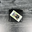  Polaroid Metal Wallet Card with Custom Message and Leather Gift Pouch or Gift Box | Gift for Him
