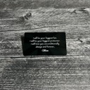  Personalized Color Photo and Text Metal Wallet Insert Card | Thoughtful Keepsake Gift for Him