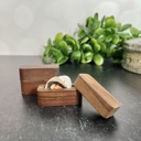  Two Personalized Photo and Text Guitar Picks in a  Magnetic Wood Box | Custom Keepsake Gift for Music Lovers