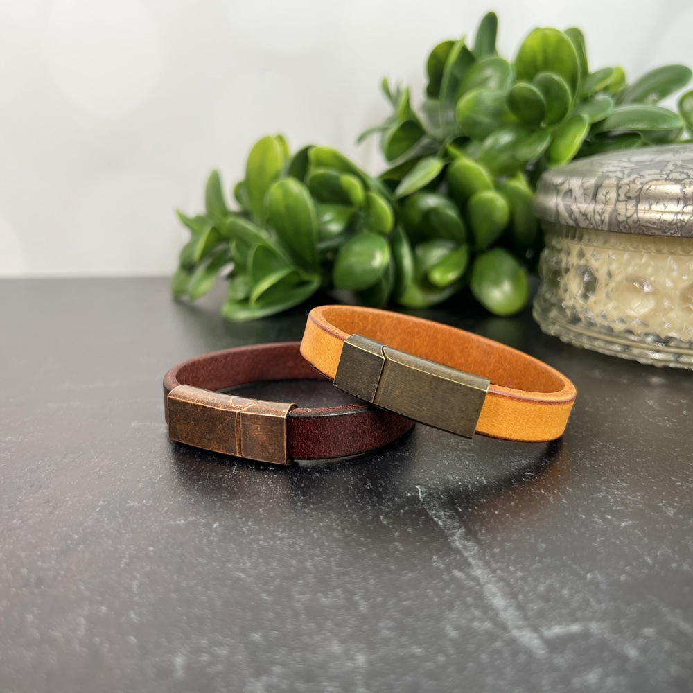 Premium Leather Customized Cuff Bracelet