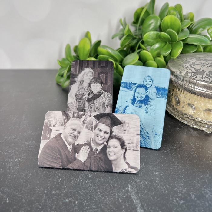 Personalized Wallet Card for Son with Photo on One Side | Choice of 2 Colors | Gift for Him