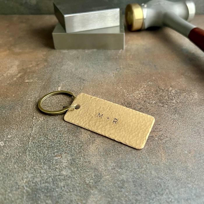 Personalized One Line Metal Keychain | 3 Metal Options | Custom Gift for Him or Her