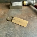  Personalized One Line Metal Keychain | 3 Metal Options | Custom Gift for Him or Her