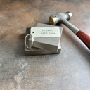  Personalized Two Line Metal Keychain | 3 Metal Options | Custom Gift for Him or Her