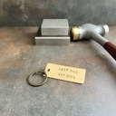  Personalized Two Line Metal Keychain | 3 Metal Options | Custom Gift for Him or Her