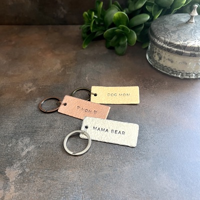 Personalized One Line Metal Keychain | 3 Metal Options | Custom Gift for Him or Her