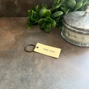  Personalized One Line Metal Keychain | 3 Metal Options | Custom Gift for Him or Her