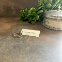  Personalized One Line Metal Keychain | 3 Metal Options | Custom Gift for Him or Her