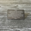  Text Engraved Metal Wallet Card