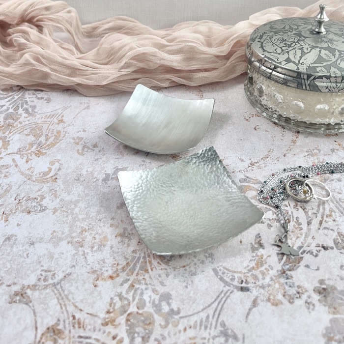Handmade Modern Copper Jewelry and Ring Dish; Two Finish Options