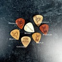  Custom Engraved Guitar Pick with Wooden Magnetic Box