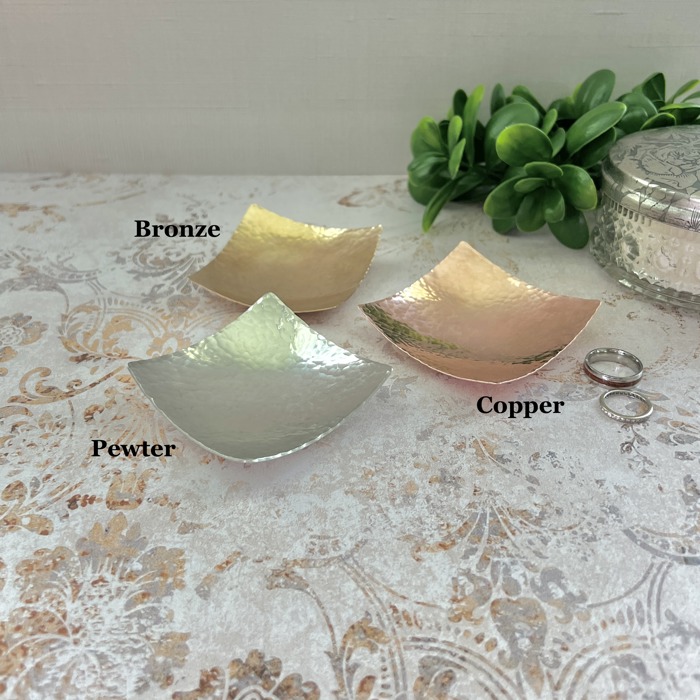 Handmade Modern Copper Jewelry and Ring Dish | Two Finish Options | Gift for Him or Her