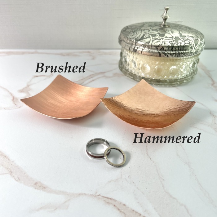 Handmade Modern Copper Jewelry and Ring Dish | Two Finish Options | Gift for Him or Her