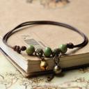  Adjustable Vintage Bell Beaded Anklet Bracelet - 5 Colors Available