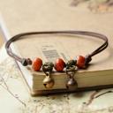  Adjustable Vintage Bell Beaded Anklet Bracelet - 5 Colors Available
