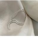  Silver Teardrop and Sparkle Twist Layering Bracelets - Simple & Elegant set of 2