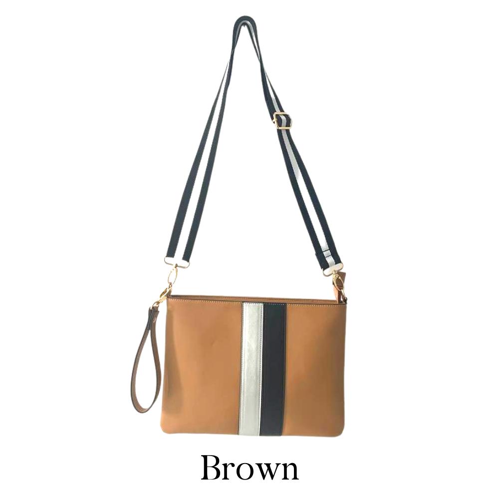 Manhattan Striped Crossbody Bag