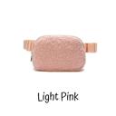 Pink Pink Sherpa Belt Bag