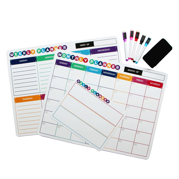 Magnetic Dry Erase Planner Set