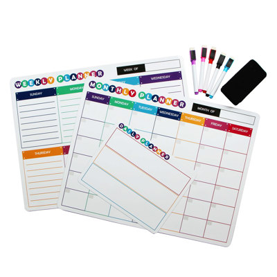 Magnetic Dry Erase Planner Set