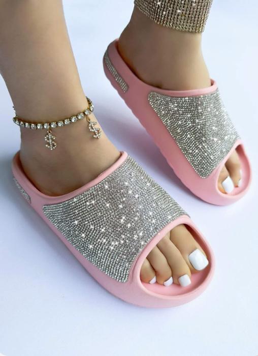 BLING Rhinestone Cloud Slides!!