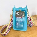 Blue Blue Clear Candy Jelly Sling Bags